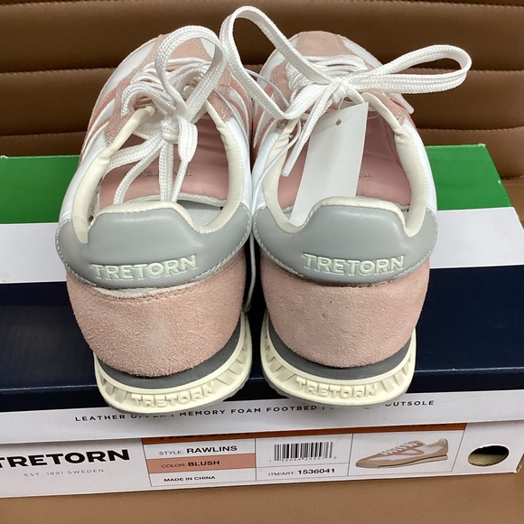 Tretorn Rawlins Blush/White style sneaker - Picture 3 of 6